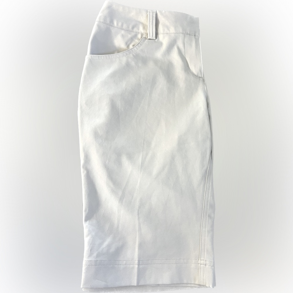 Adidas golf shorts.  Size 2.  Color is stone